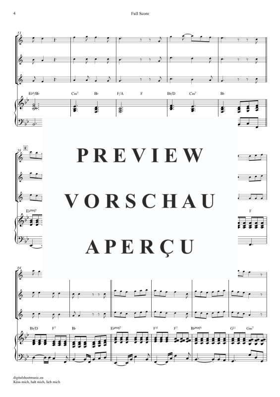 Produktgalerie: Seite 5 von 11 Küss Mich, Halt Mich, Lieb Mich, Egli, Beatrice, (Klarinetten Trio + Klavier)