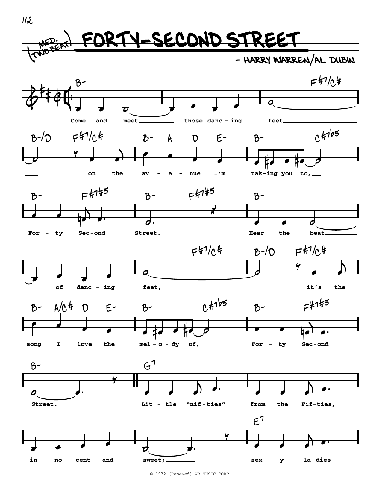 Produktbild zu: Forty-Second Street (Low Voice)