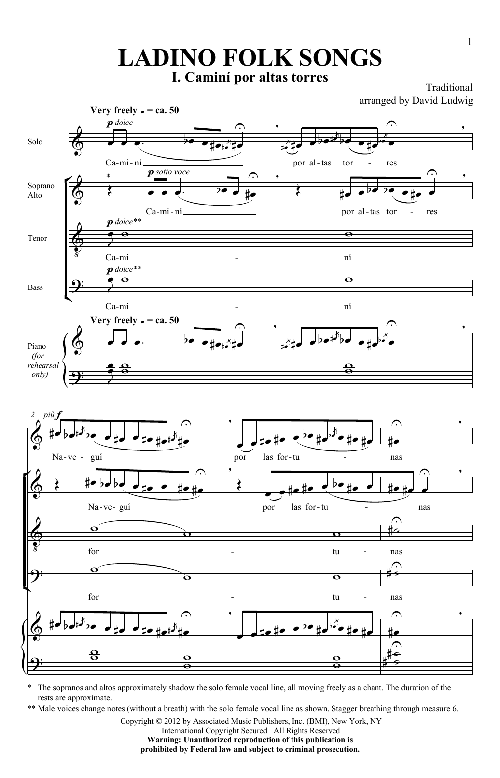Produktbild zu: Ladino Folk Songs