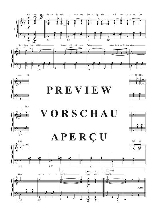 Produktgalerie: Seite 5 von 10 Lustiges Wien, 	, Klavier und Gesang
