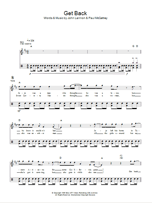 Produktgalerie: Seite 1 von 1 Get Back, The Beatles, Melodieinstrument