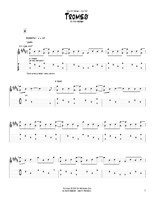 Product gallery: Page 1 of 1 Tromso, Pat Metheny