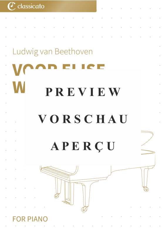 gallery: Voor Elise, WoO 59 - vereenvoudigde versie, , (Klavier Solo)