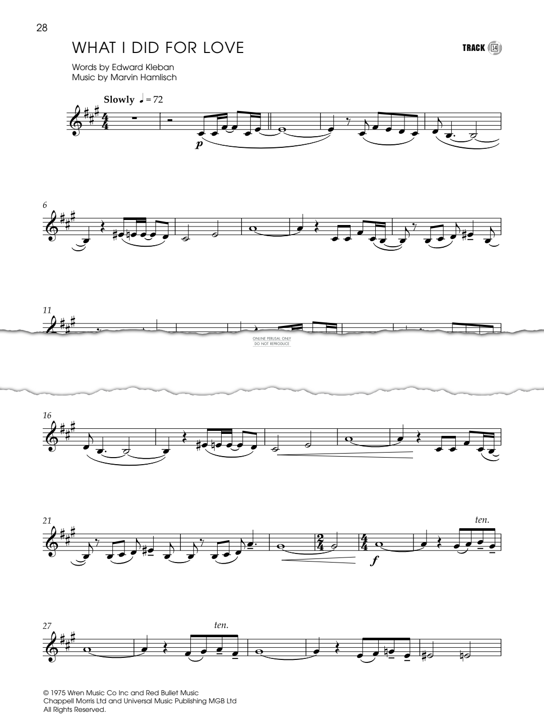 Produktgalerie: Seite 1 von 1 What I Did For Love, Rihanna, Trompete