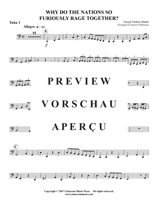 Product gallery: Page 14 of 17 Why do the Nations So Furiously Rage Together? , , (Tuba Quartet: 2x Baritone, 2xTuba)