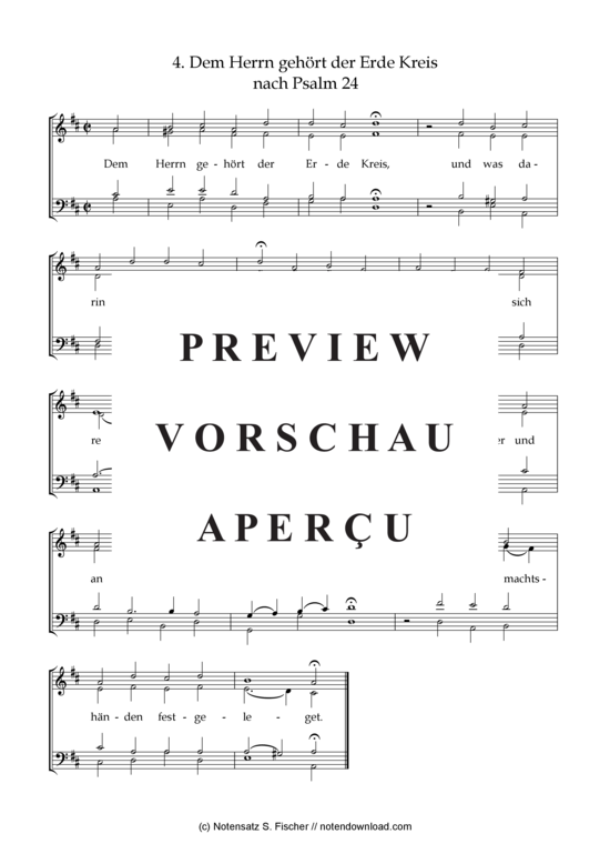Produktgalerie: Seite 2 von 3 Dem Herrn gehört der Erde Kreis , , (Gemischter Chor)