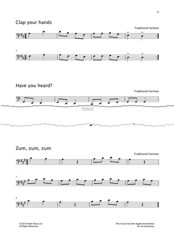 Produktgalerie: Seite 1 von 1 Clap Your Hands, Traditional, Violoncello