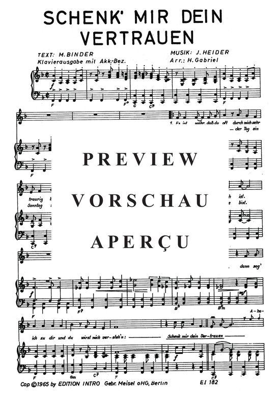 Produktgalerie: Seite 4 von 4 Schenk mir dein Vertrauen, Böttcher, 	Gerd, Klavier und Gesang