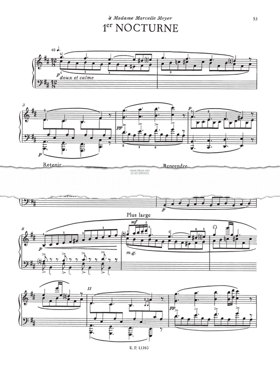 Produktgalerie: Seite 1 von 1 Nocturne No.1, Erik Satie, Klavier