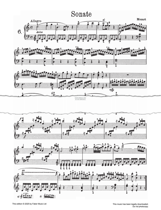 Produktgalerie: Seite 1 von 1 Sonata in C major KV 545, Wolfgang Amadeus Mozart, Klavier