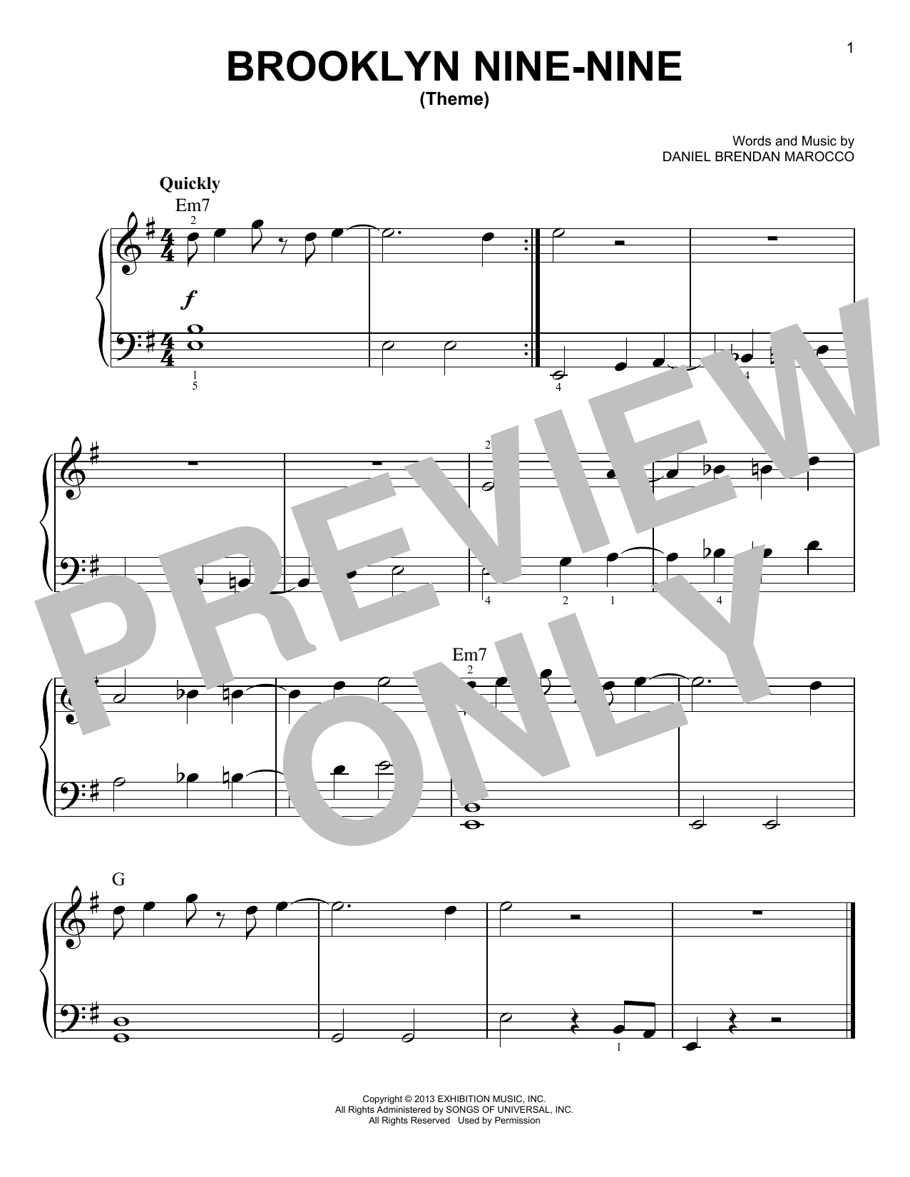 Product gallery: Page 1 of 1 Brooklyn Nine-Nine (Theme), Daniel Brendan Marocco