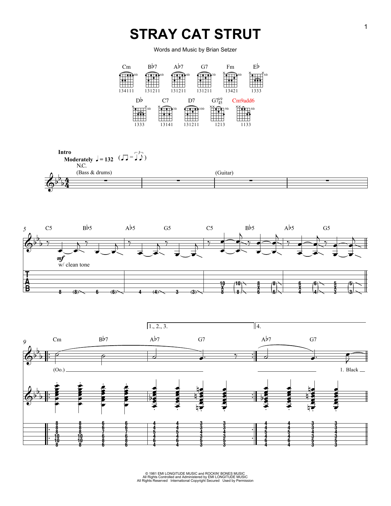 Product gallery: Page 1 of 1 Stray Cat Strut, Stray Cats