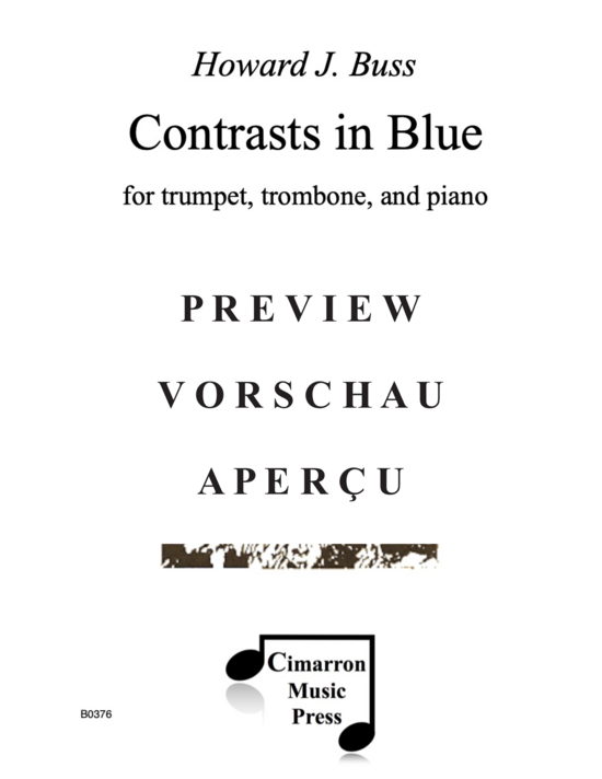 Product gallery: Page 2 of 21 Contrasts in Blue , , (trumpet, trombone and piano)