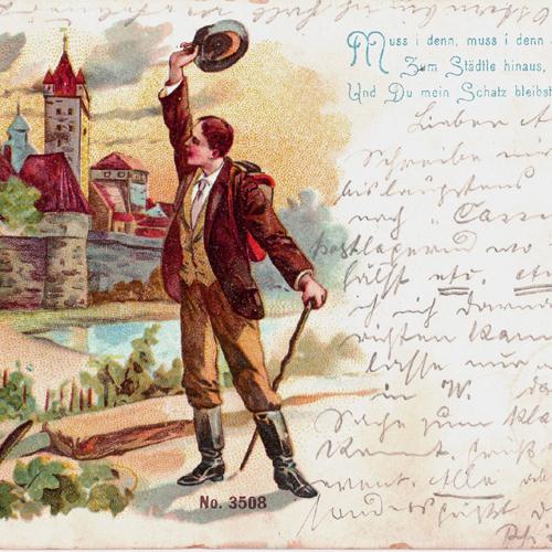 cover: Muss I Denn Zum Stadtele Hinaus, Swabian Folksong, Gesang, Gitarre, Klavier