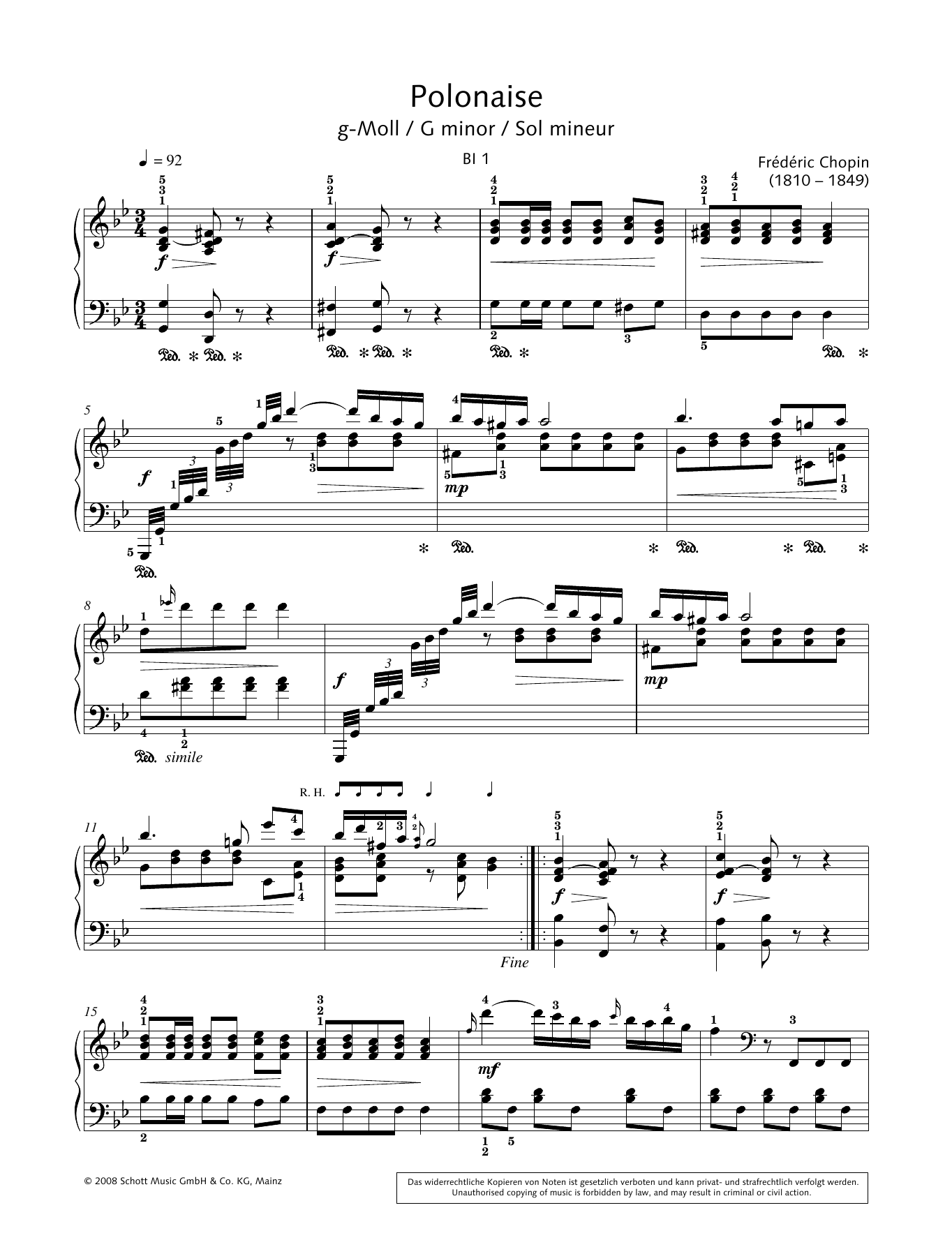 Product gallery: Page 1 of 1 Polonaise in G minor, Hans-Gunter Heumann