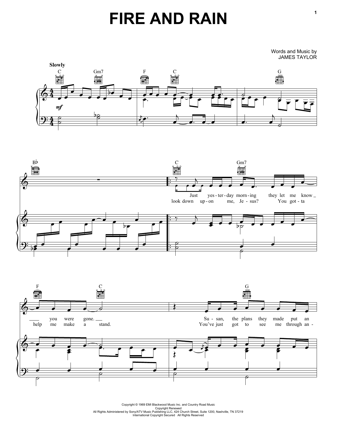 Produktbild zu: Fire And Rain