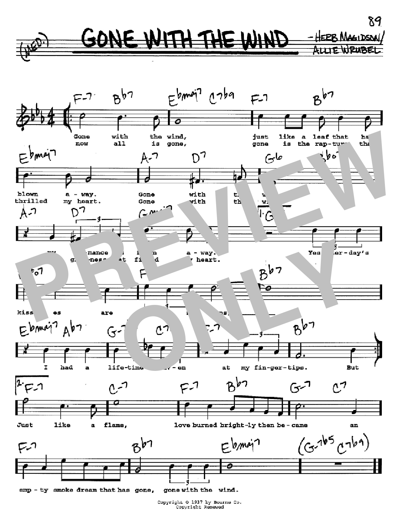 Product gallery: Page 1 of 1 Gone With The Wind, Herb Magidson