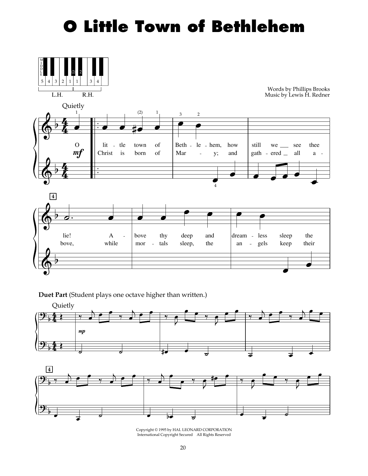 Produktbild zu: O Little Town Of Bethlehem