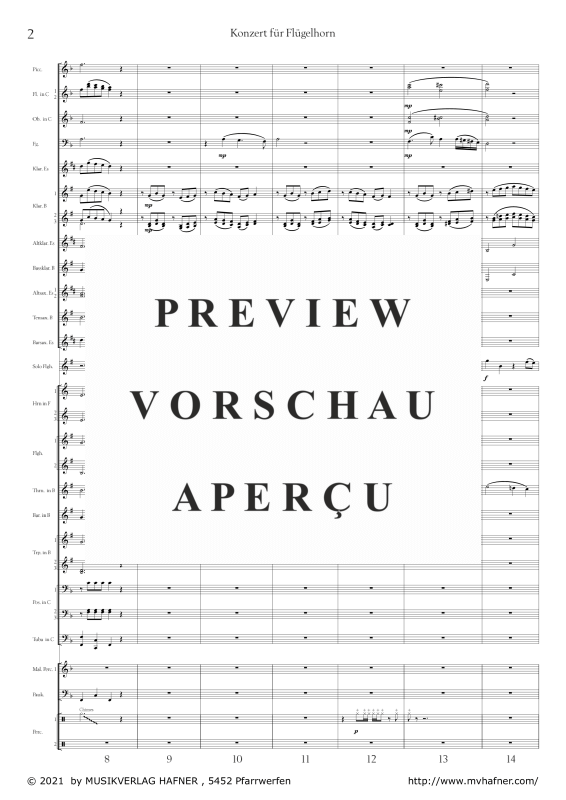 Product gallery: Page 7 of 11 Konzert für Flügelhorn und Blasorchester, , (large wind orchestra)