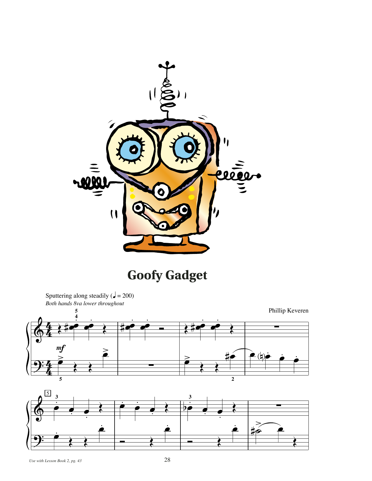 Produktgalerie: Seite 1 von 1 Goofy Gadget, Phillip Keveren, Klavier