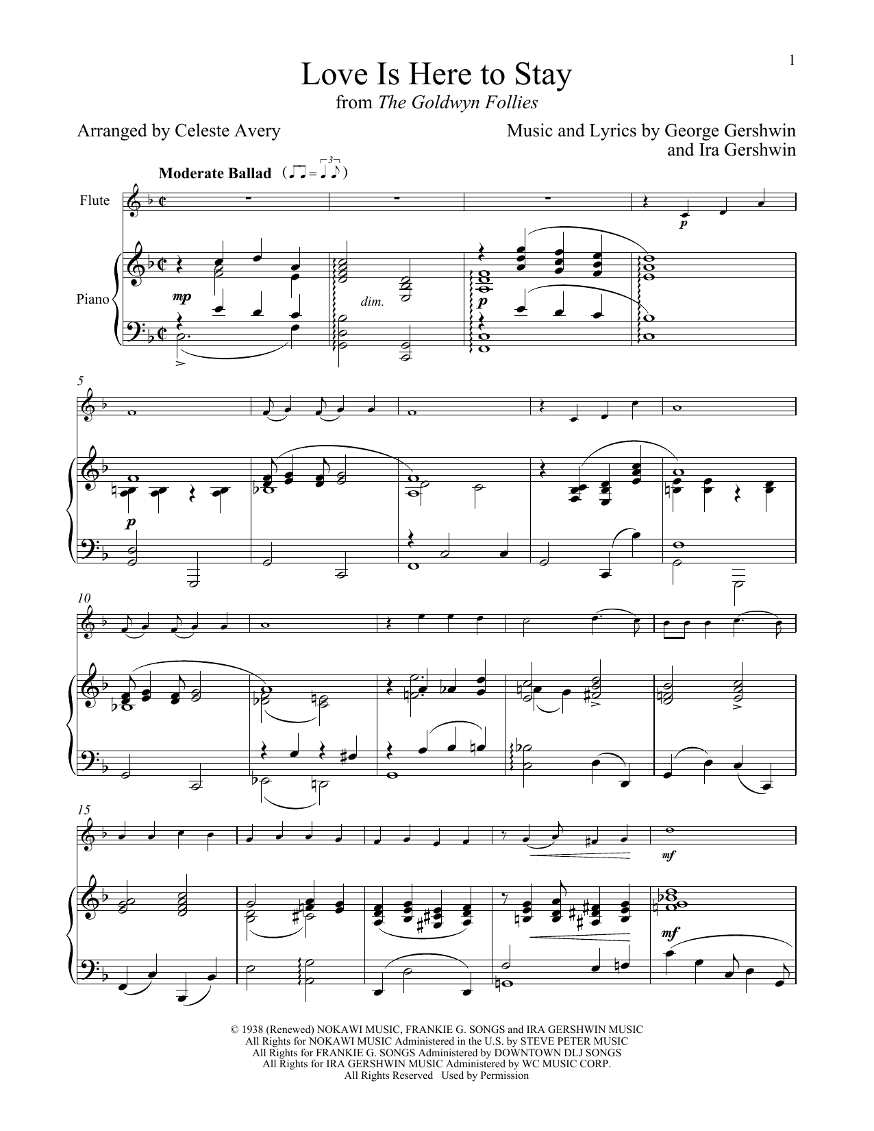 Produktgalerie: Seite 1 von 1 Love Is Here To Stay (from The Goldwyn Follies), George Gershwin & Ira Gershwin