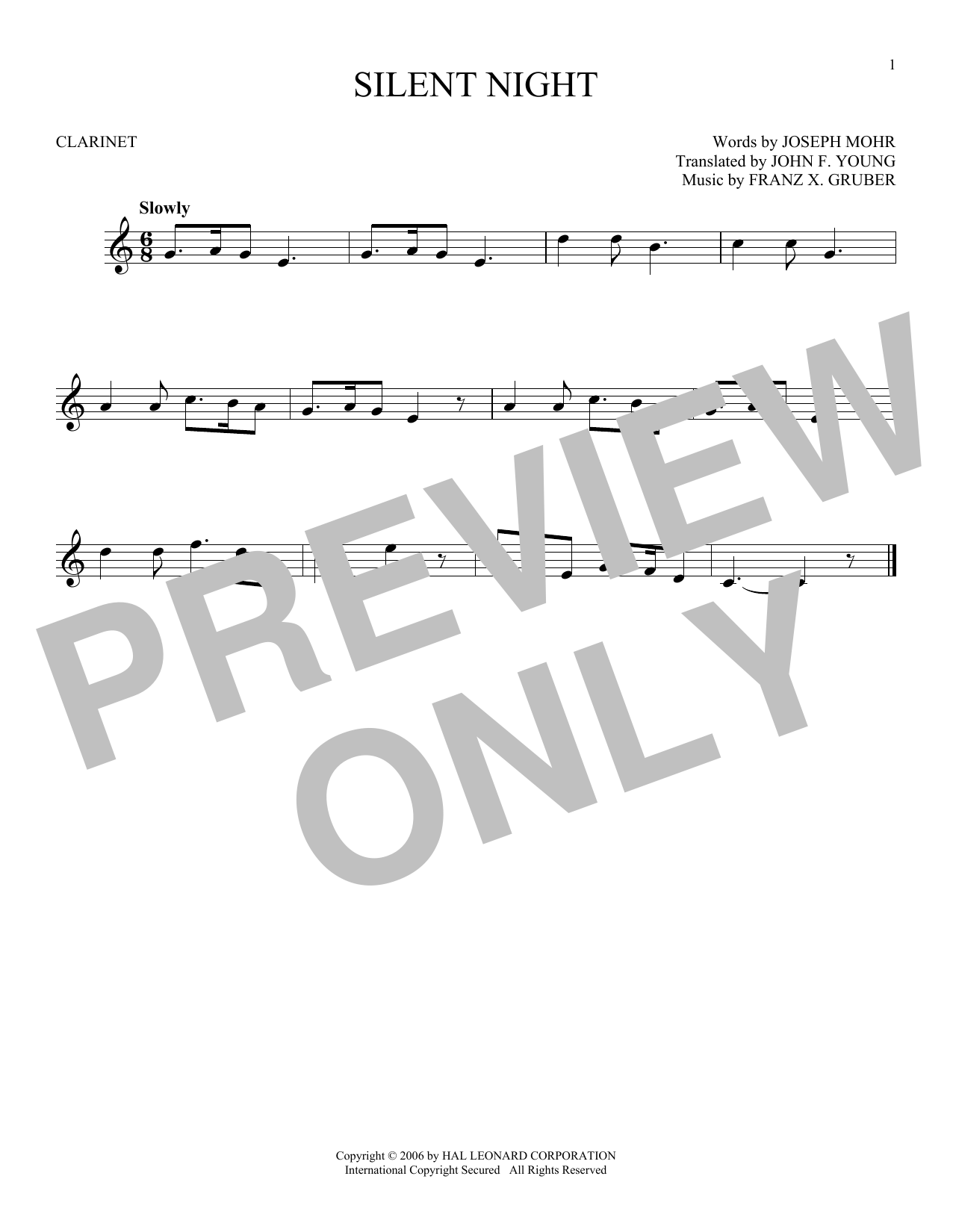 Product gallery: Page 1 of 1 Silent Night, Franz X. Gruber