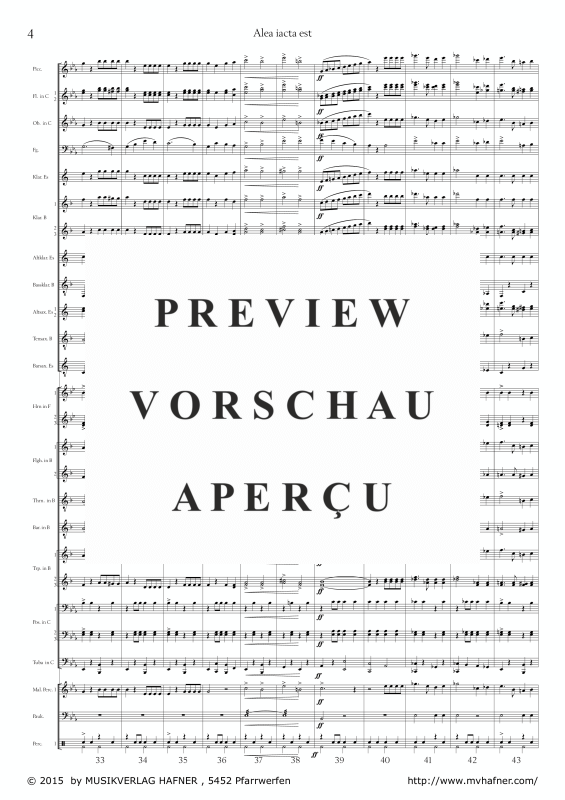 Product gallery: Page 9 of 11 Alea iacta est, , (large wind orchestra)