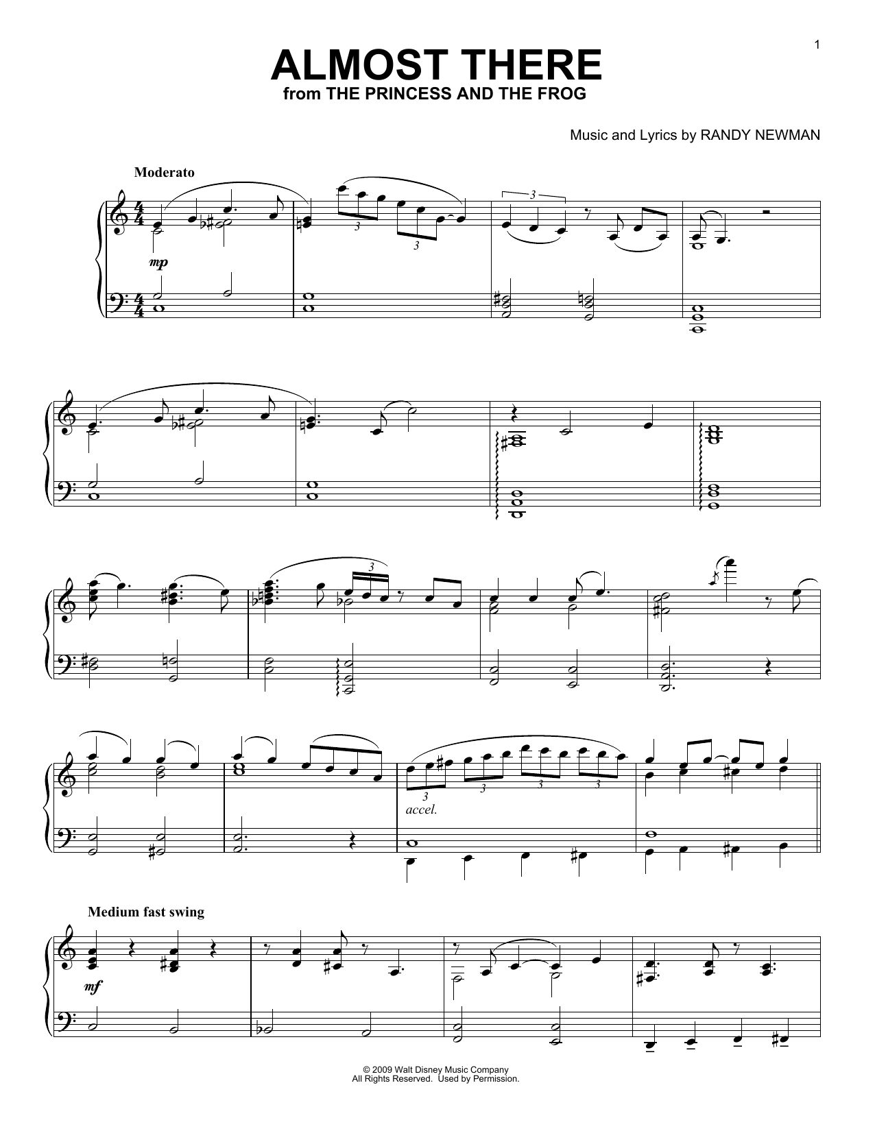Produktbild zu: Almost There (from The Princess And The Frog) [Classical version]
