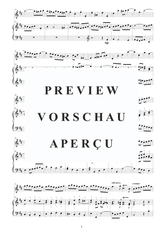 Produktgalerie: Seite 4 von 11 Orchester Suite Nr. 2 in H-Moll BWV 1067, , Querflöte und Klavier - Piano Version