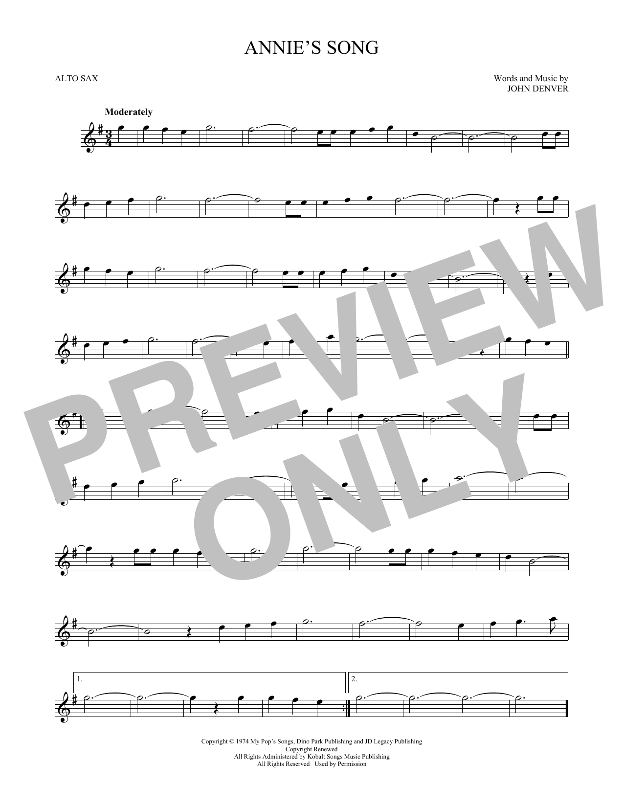 Product gallery: Page 1 of 1 Annie's Song, John Denver