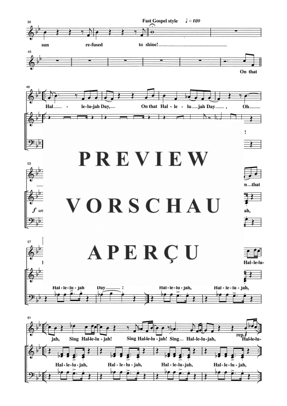 Produktgalerie: Seite 4 von 11 When the Saints Go Marchin´ In, , Gemischter Chor SAB, Solo und Klavier