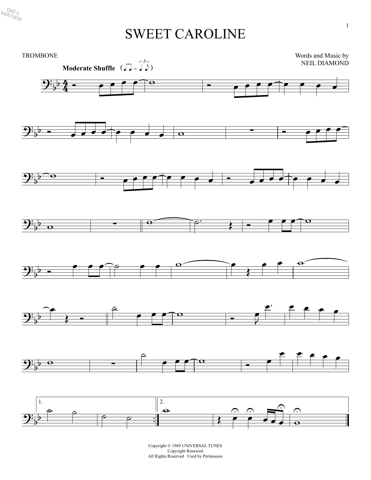 Product gallery: Page 1 of 1 Sweet Caroline, Neil Diamond