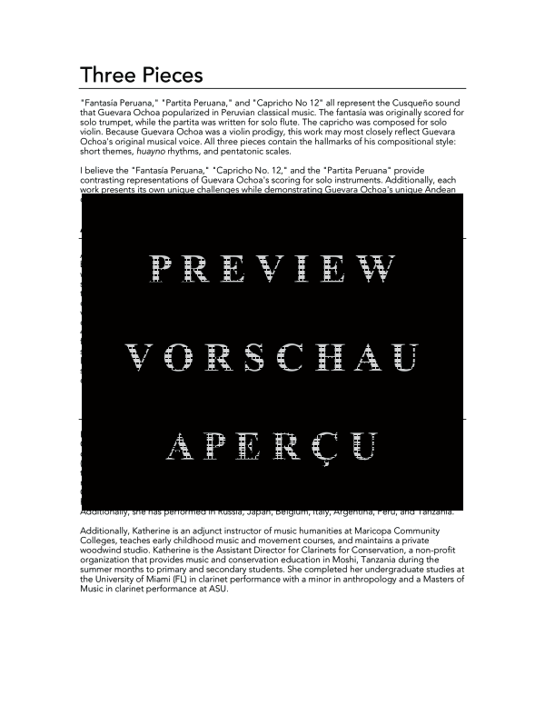 Product gallery: Page 4 of 11 Three Pieces, , (Klarinette Solo)