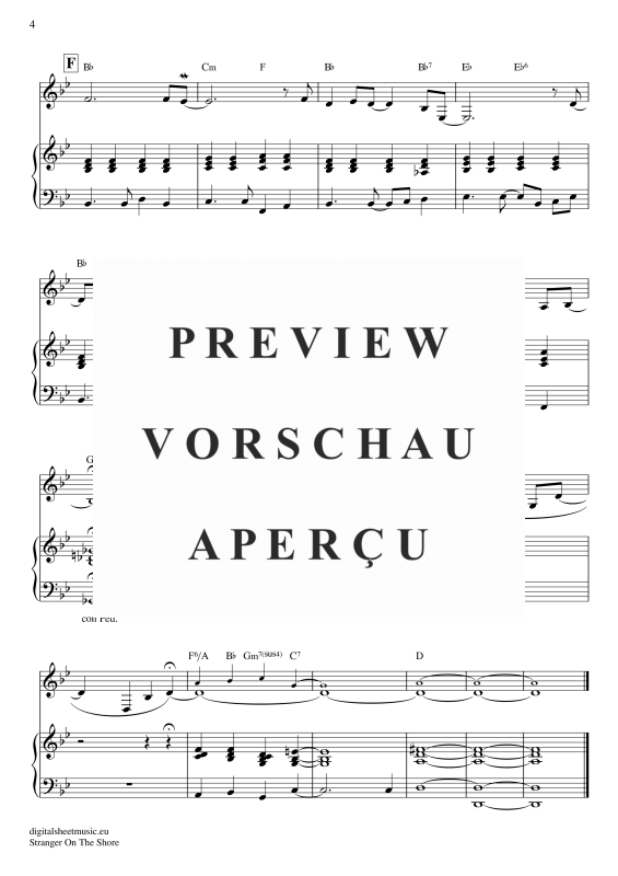 Product gallery: Page 5 of 5 Stranger On The Shore , Bilk, Acker, Voice with Piano Accompaniment