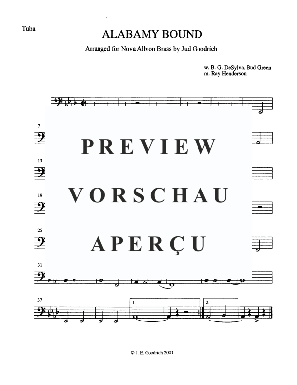 Produktgalerie: Seite 9 von 10 Alabamy Bound, , Blechbläser Quintett