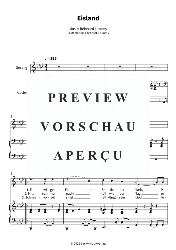 Produktgalerie: Seite 5 von 7 Eisland, , Gesang und Klavier