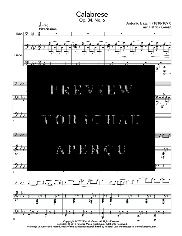 Product gallery: Page 5 of 11 Calabrese, , (tuba and piano)