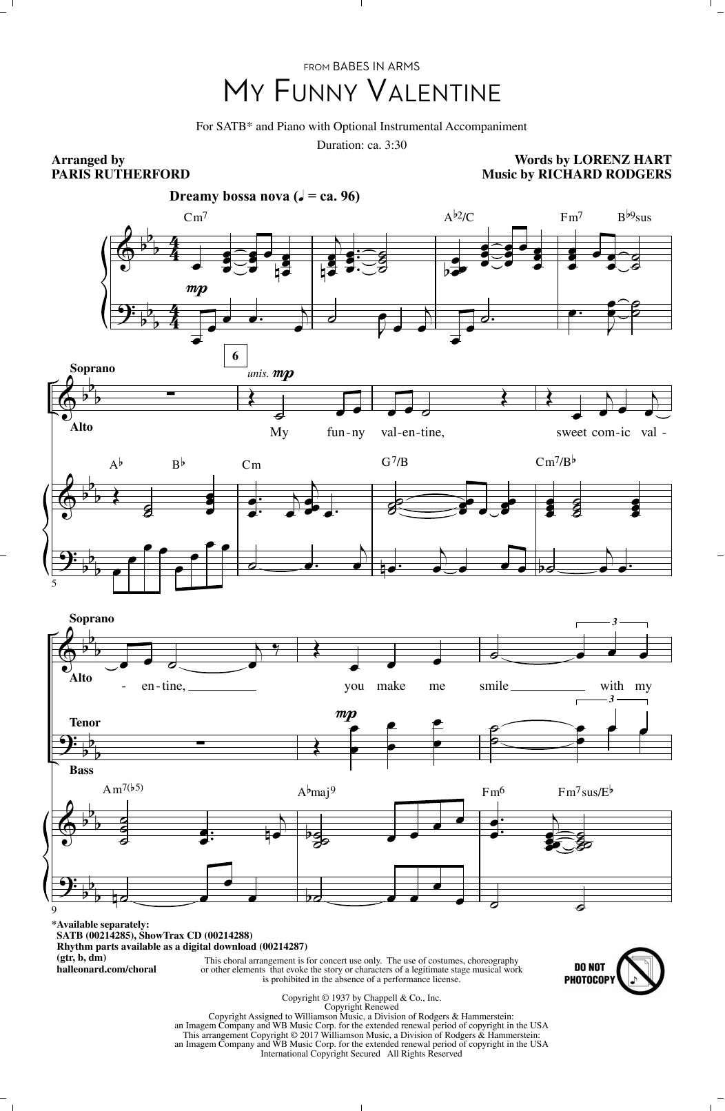 Produktbild zu: My Funny Valentine