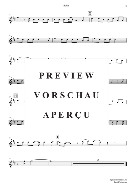 Produktgalerie: Seite 9 von 21 Last Christmas , Wham, (Violinen Trio + Klavier)