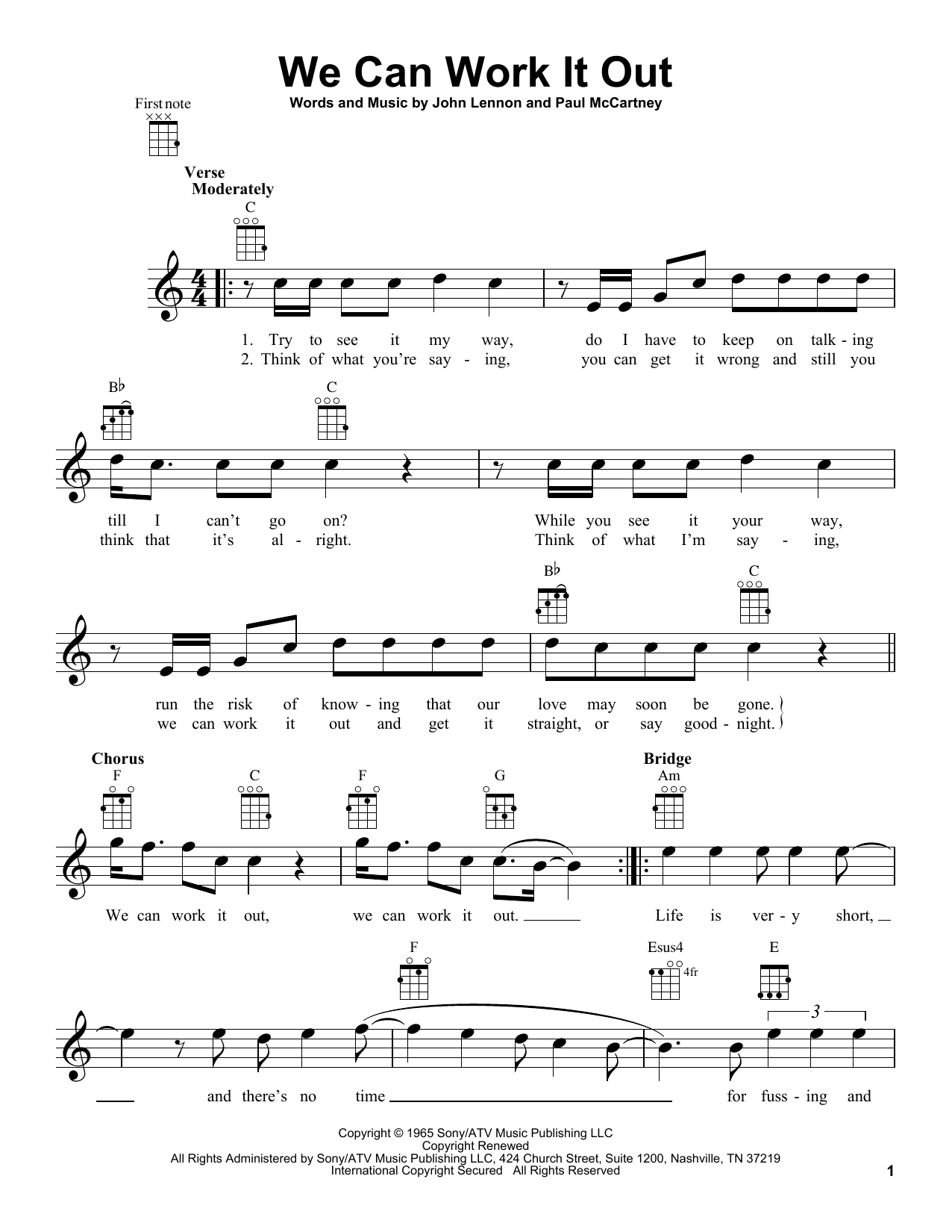 Product gallery: Page 1 of 1 We Can Work It Out, The Beatles