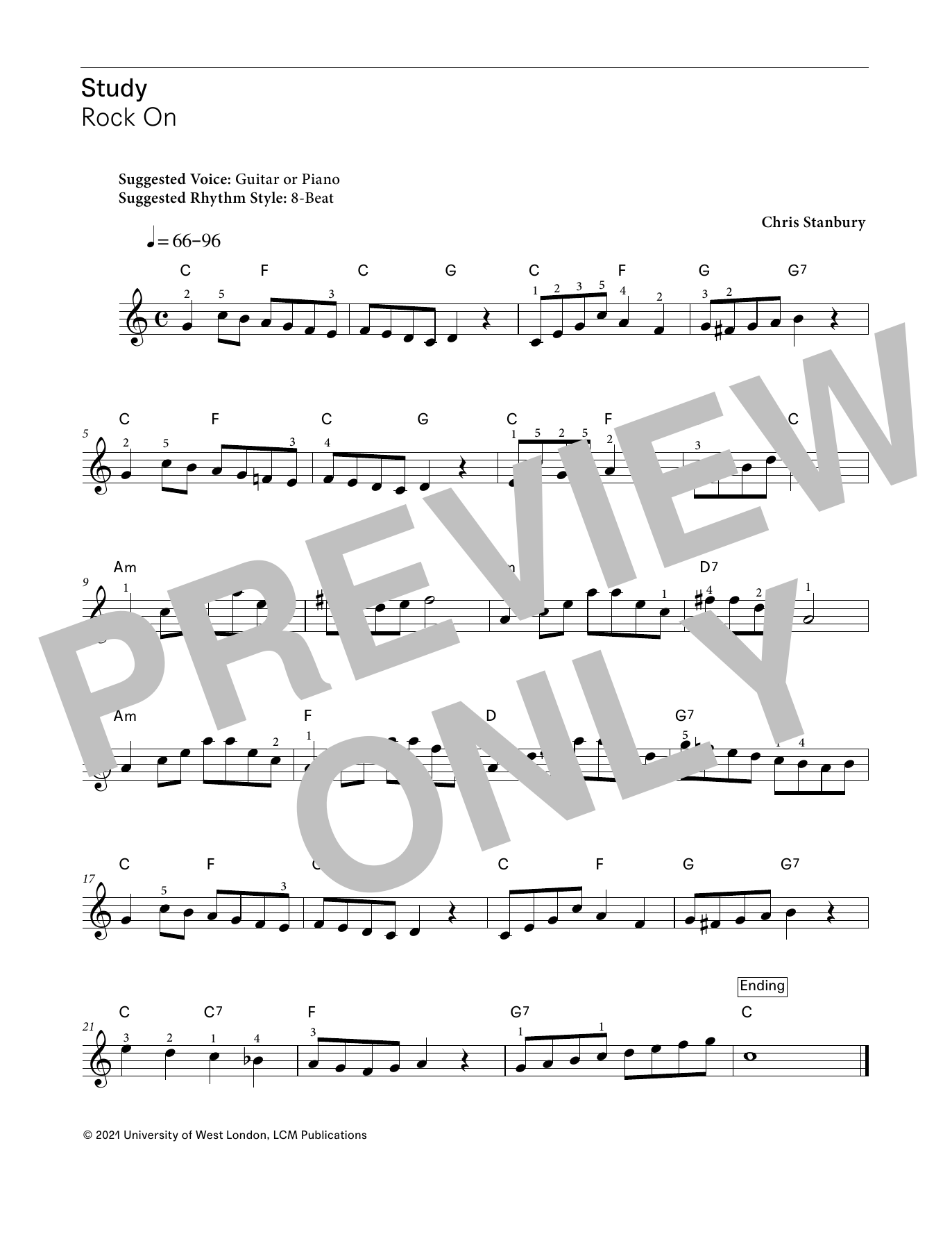 Produktgalerie: Seite 1 von 1 Rock On (from LCME Electronic Keyboard Study Grade 1), Chris Stanbury, Klavier