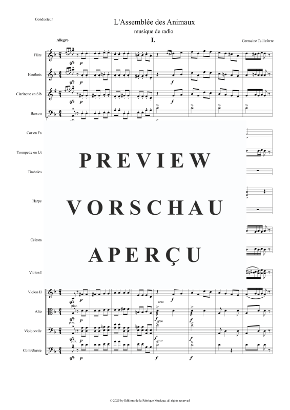 Produktgalerie: Seite 4 von 11 Assemblée des Animaux, , Orchester
