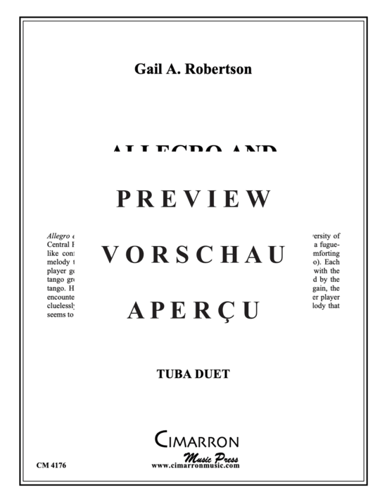 Product gallery: Page 2 of 9 Allegro and Andantango , , (Tuba Duet)