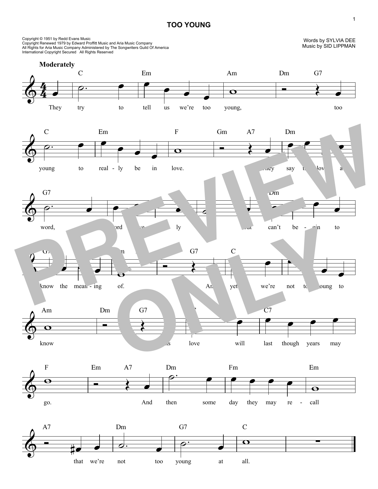 Product gallery: Page 1 of 1 Too Young, Nat King Cole