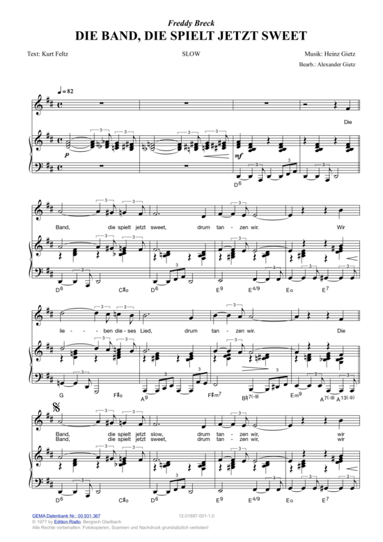 Produktgalerie: Seite 1 von 3 Die Band, die spielt jetzt sweet , Breck, Freddy, Klavier und Gesang