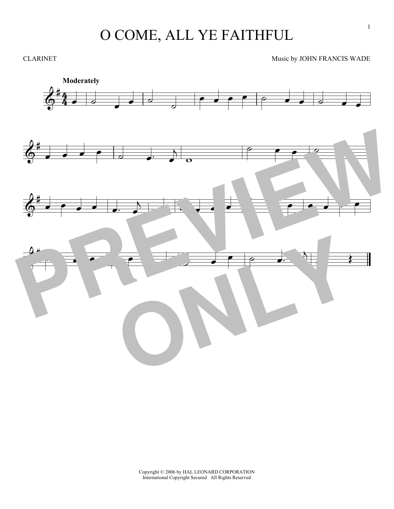 Product gallery: Page 1 of 1 O Come, All Ye Faithful, John Francis Wade