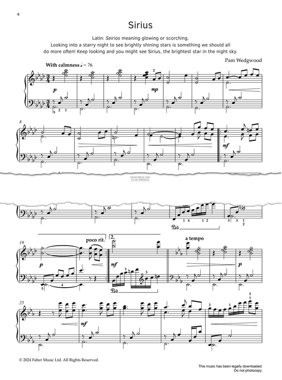 Produktgalerie: Seite 1 von 1 Sirius, Pam Wedgwood, Klavier