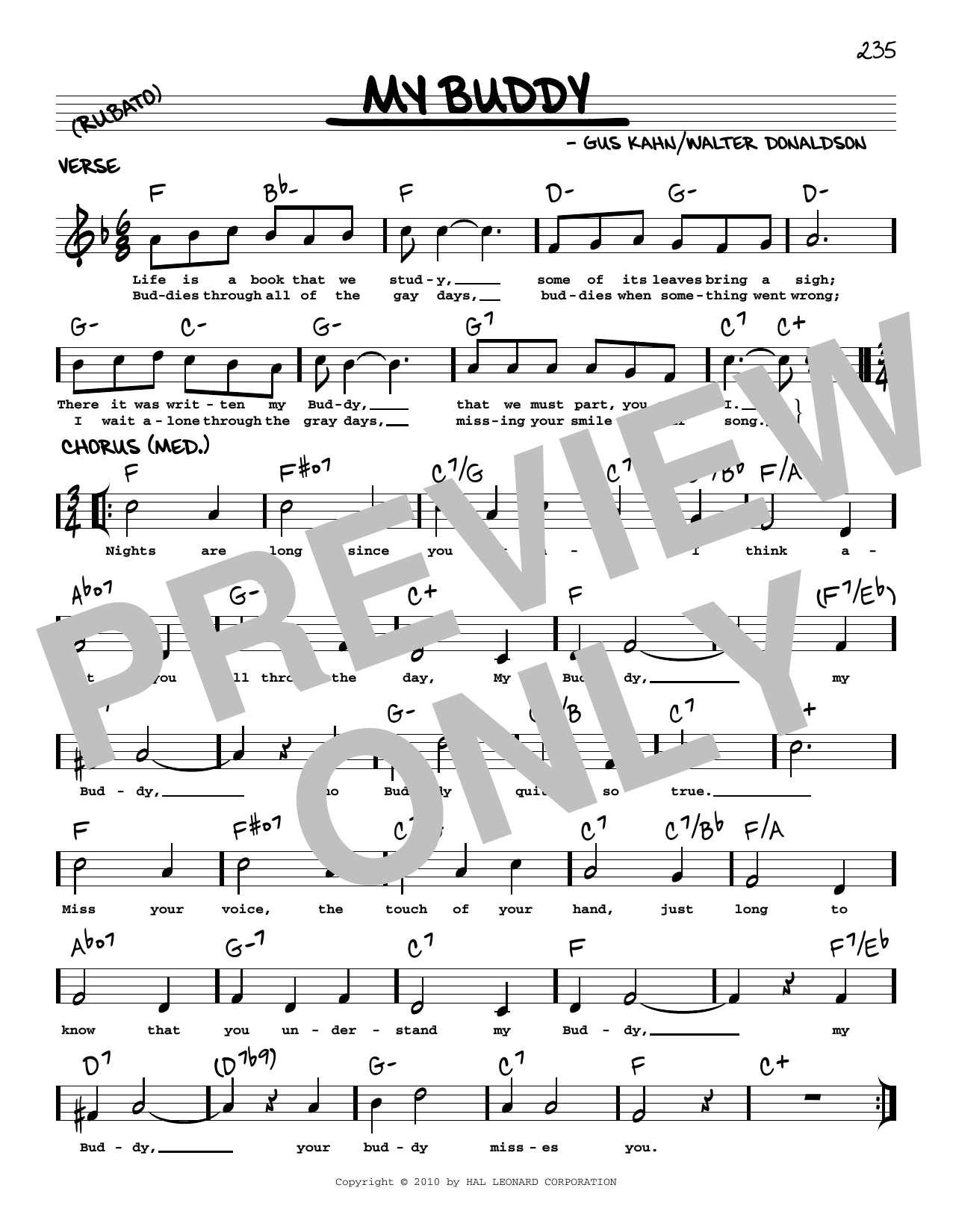 Product picture to: My Buddy (arr. Robert Rawlins)
