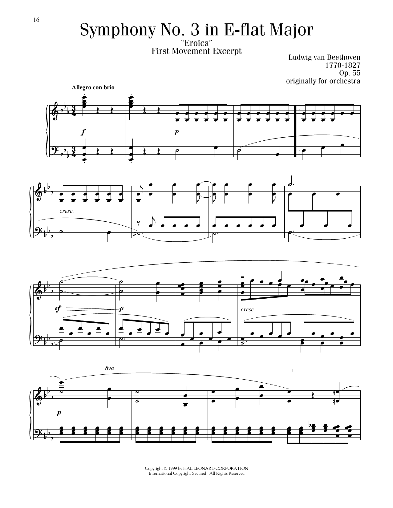 Produktbild zu: Symphony No. 3 In E-Flat Major, Op. 55
