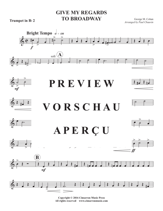 Produktgalerie: Seite 10 von 17 Give My Regards to Broadway , , (Blechbläserquintett)